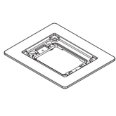 Legrand - Wiremold 818TCAL Fire Classified Floor Box Single-Gang Flange